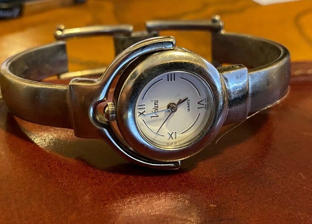 Women's Vivani Watch, Gun Metal Tone Bangle Bracelet